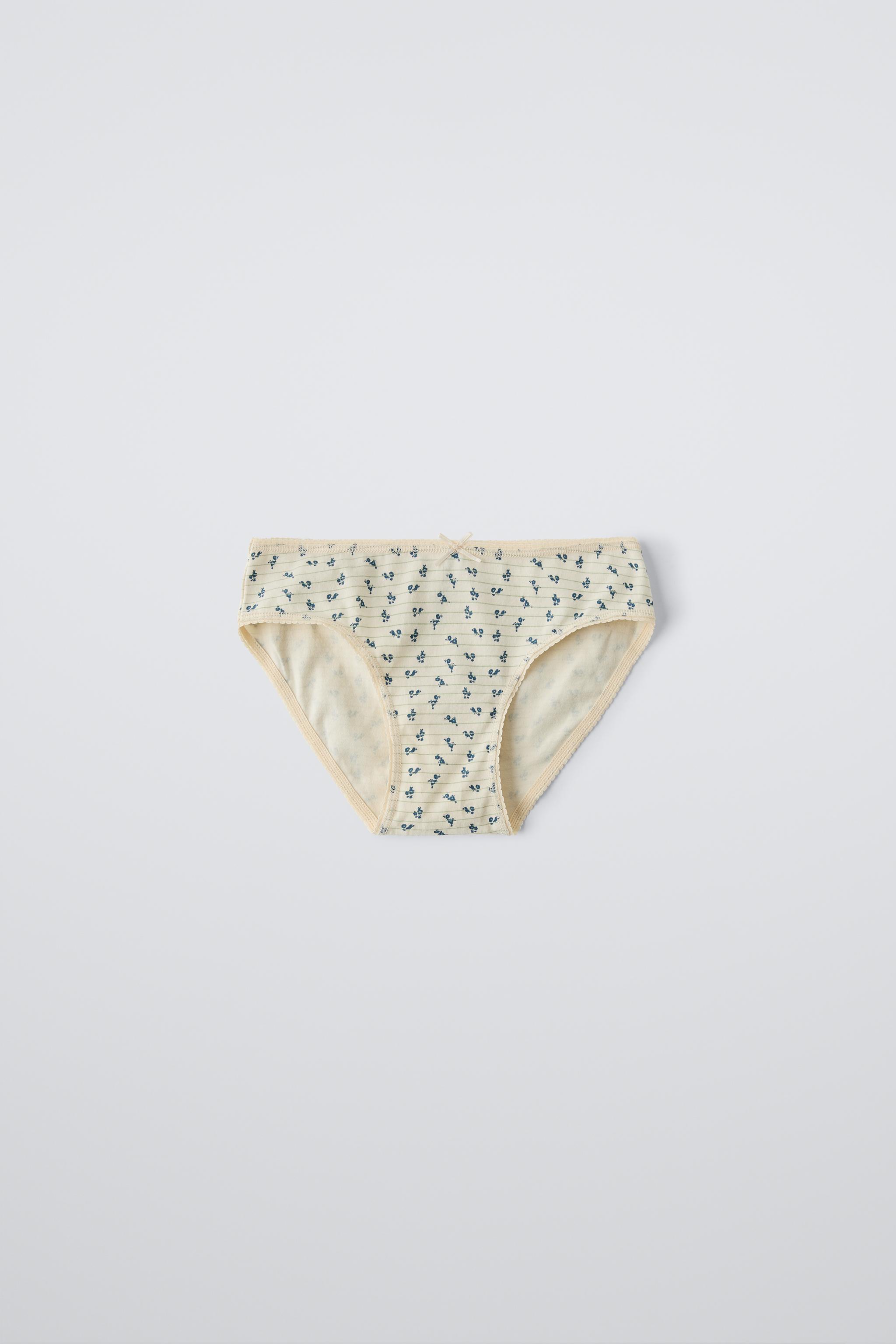 6 YEARS/ SIX-PACK OF FLORAL UNDERWEAR