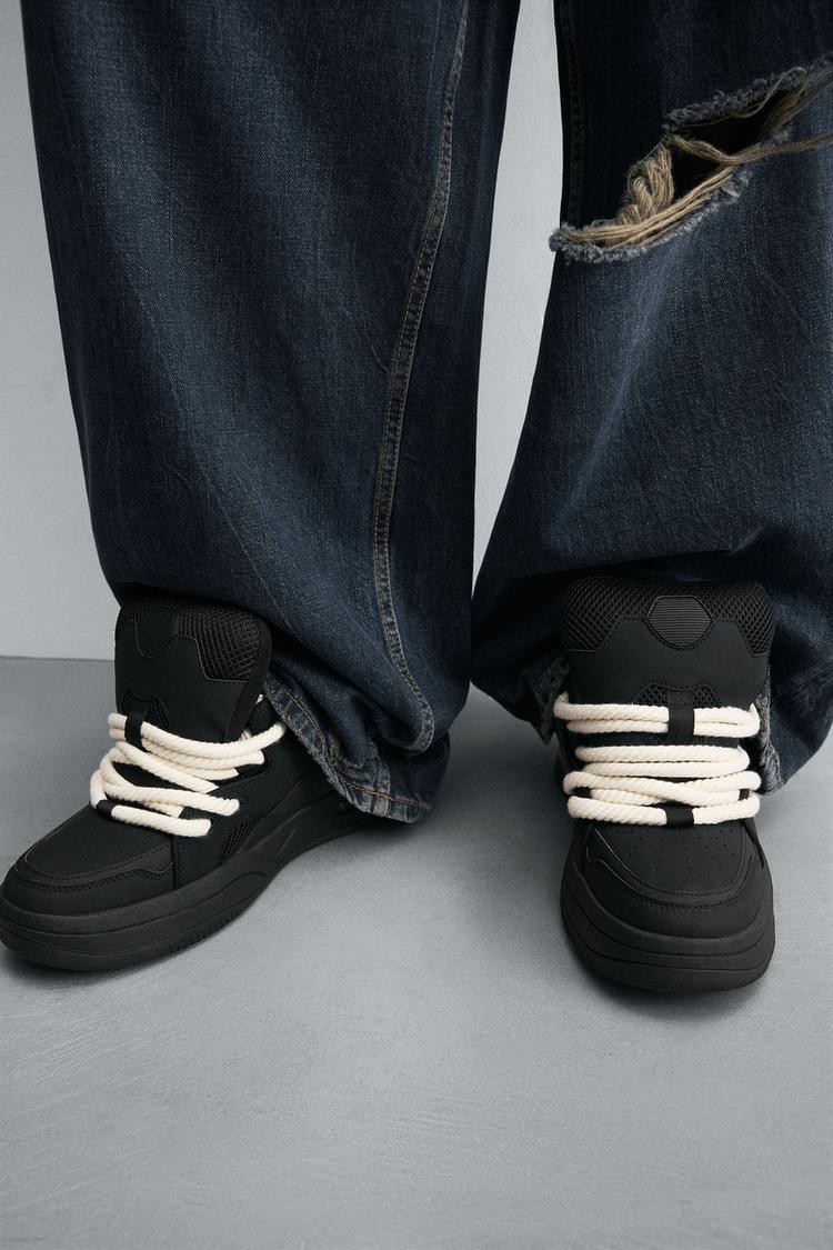 ROPE LACE SKATE SNEAKERS - Zara product image