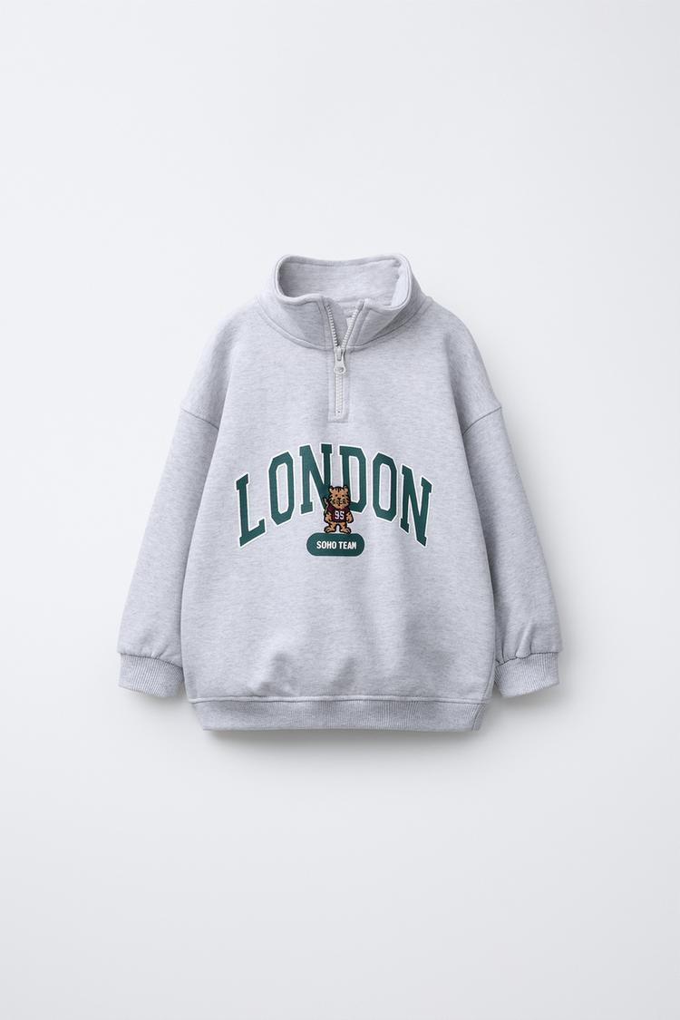 EMBROIDERED BEAR SWEATSHIRT - Zara product image
