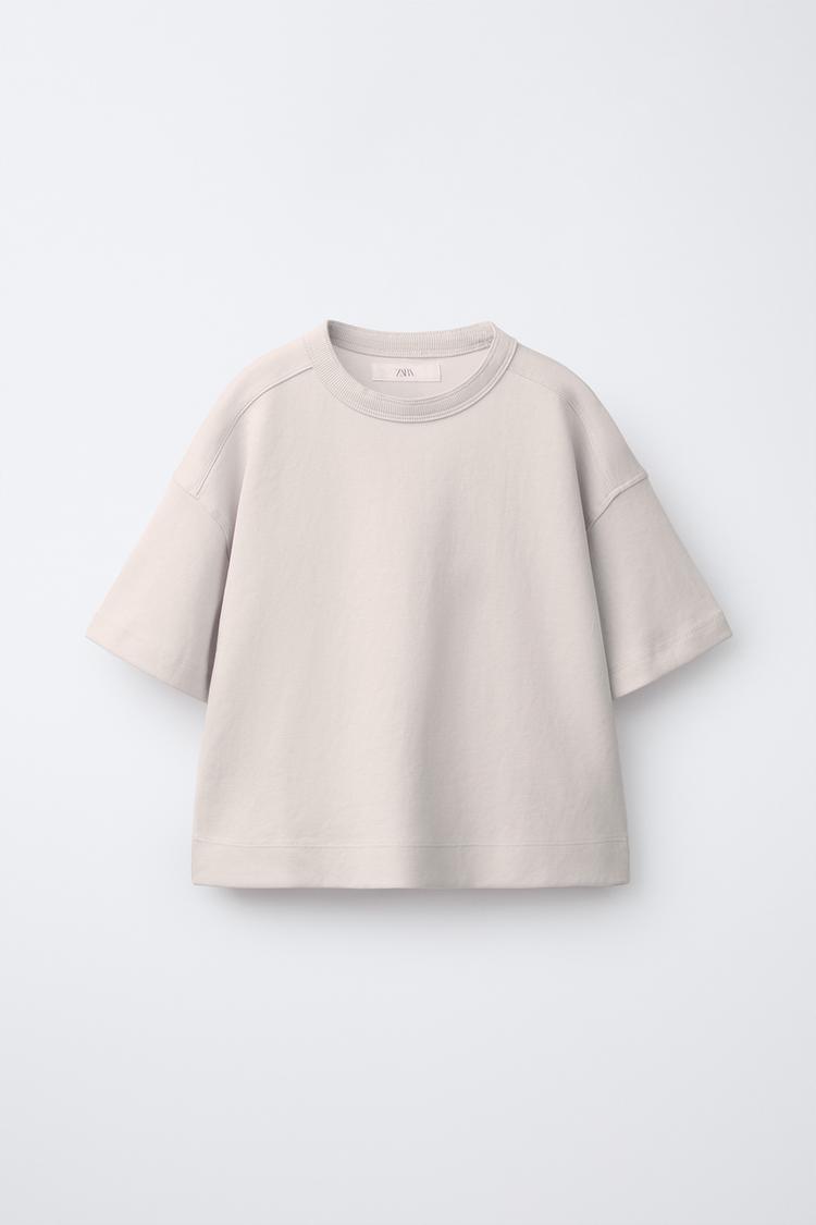 BASIC INTERLOCK T-SHIRT - Zara product image
