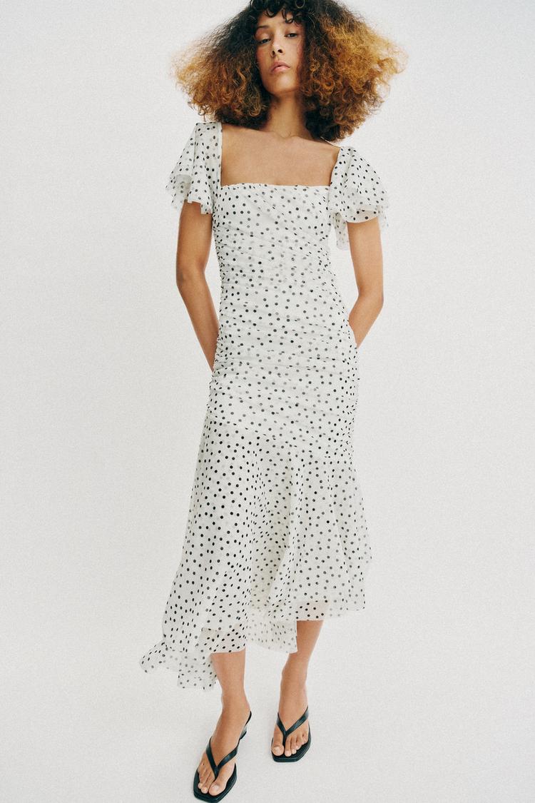 POLKA DOT MIDI DRESS - Zara product image