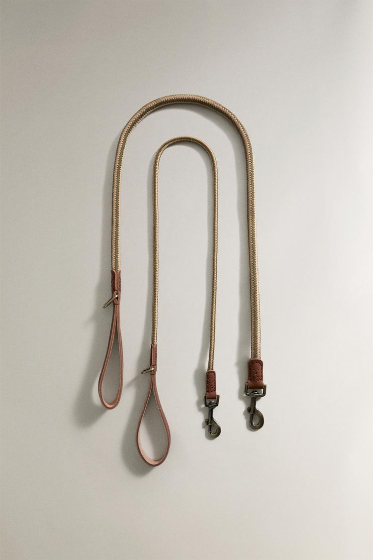 ROPE AND LEATHER DOG LEAD - Zara product image