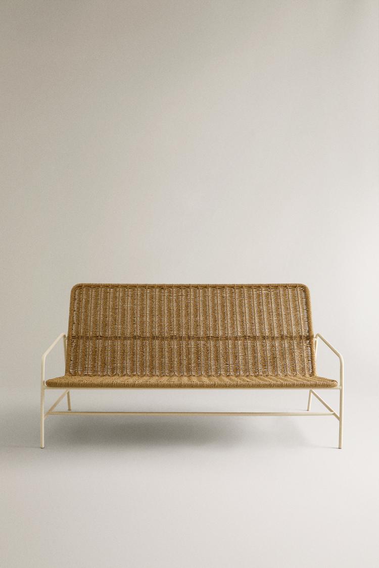BRAIDED OUTDOOR BENCH - Zara product image