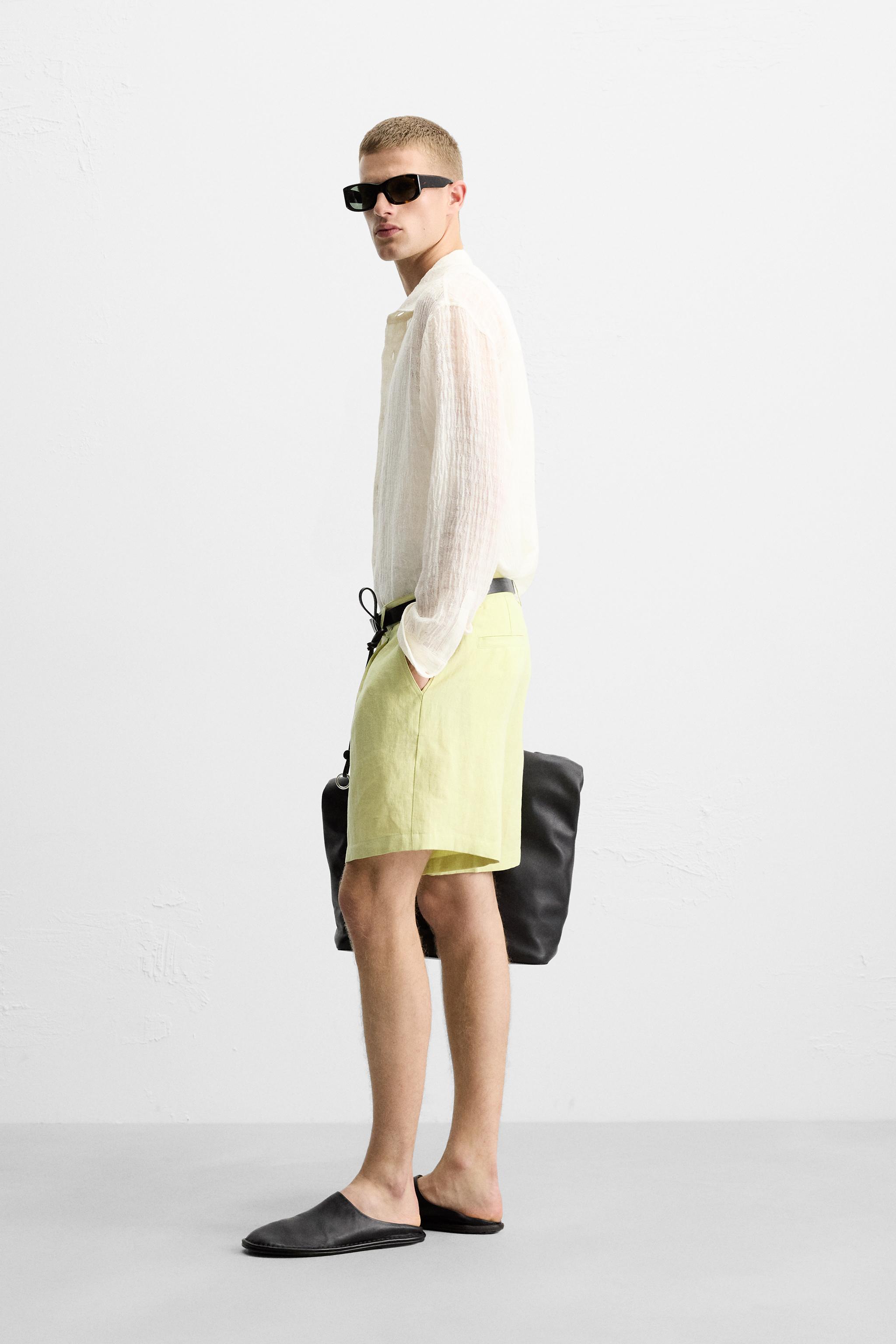 TEXTURED LINEN - COTTON SHIRT