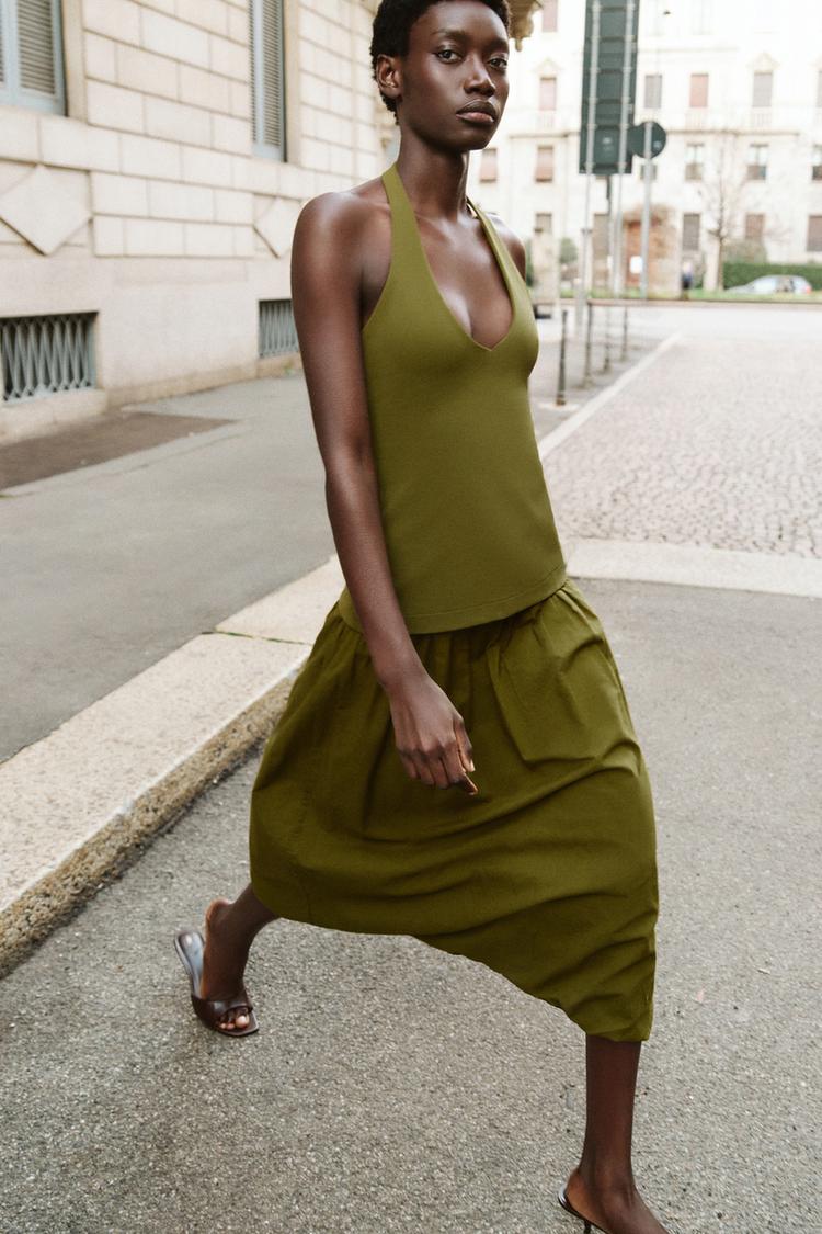 COMBINATION BUBBLE DRESS - Zara product image