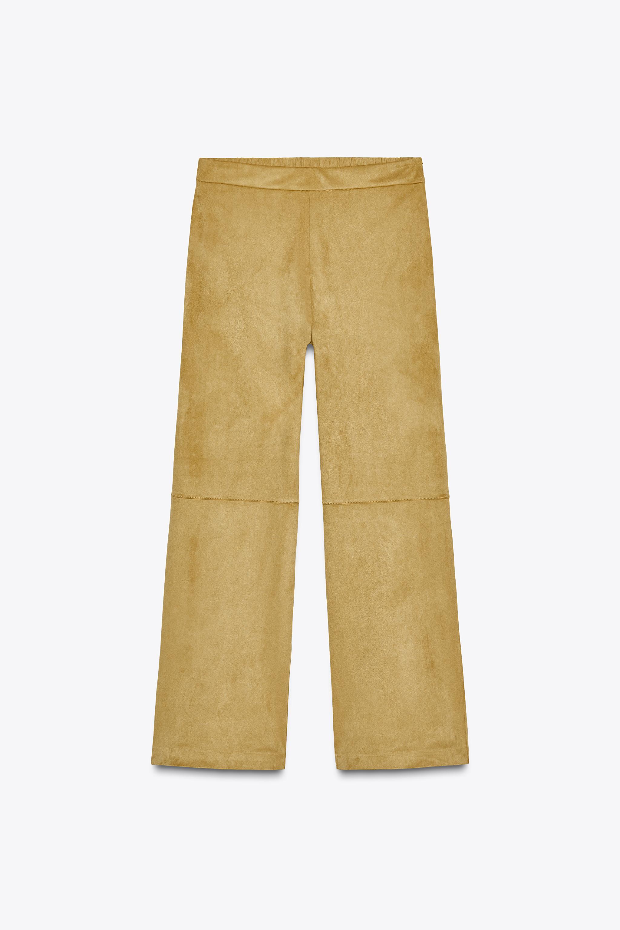 PANTALON EFFET DAIM
