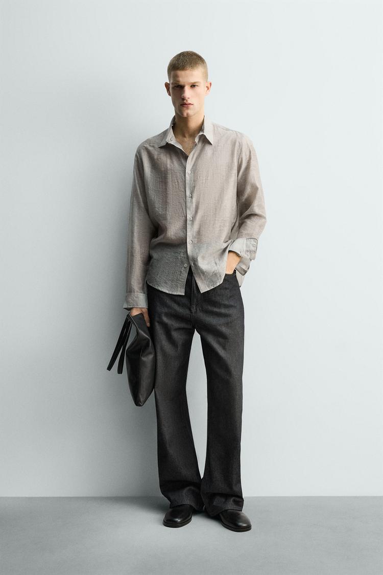 FLOWY JACQUARD SHIRT