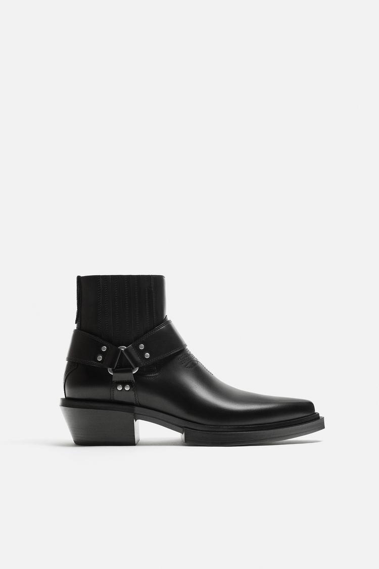 HARNESS COWBOY BOOTS - Zara product image