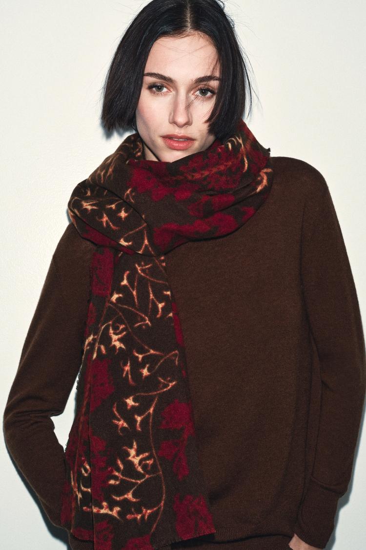 FLORAL PRINT SCARF - Zara product image