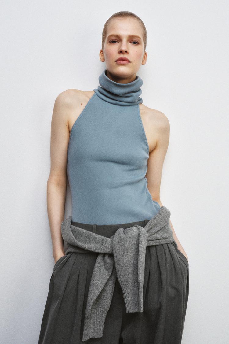 HIGH NECK SLEEVELESS TOP - Zara product image