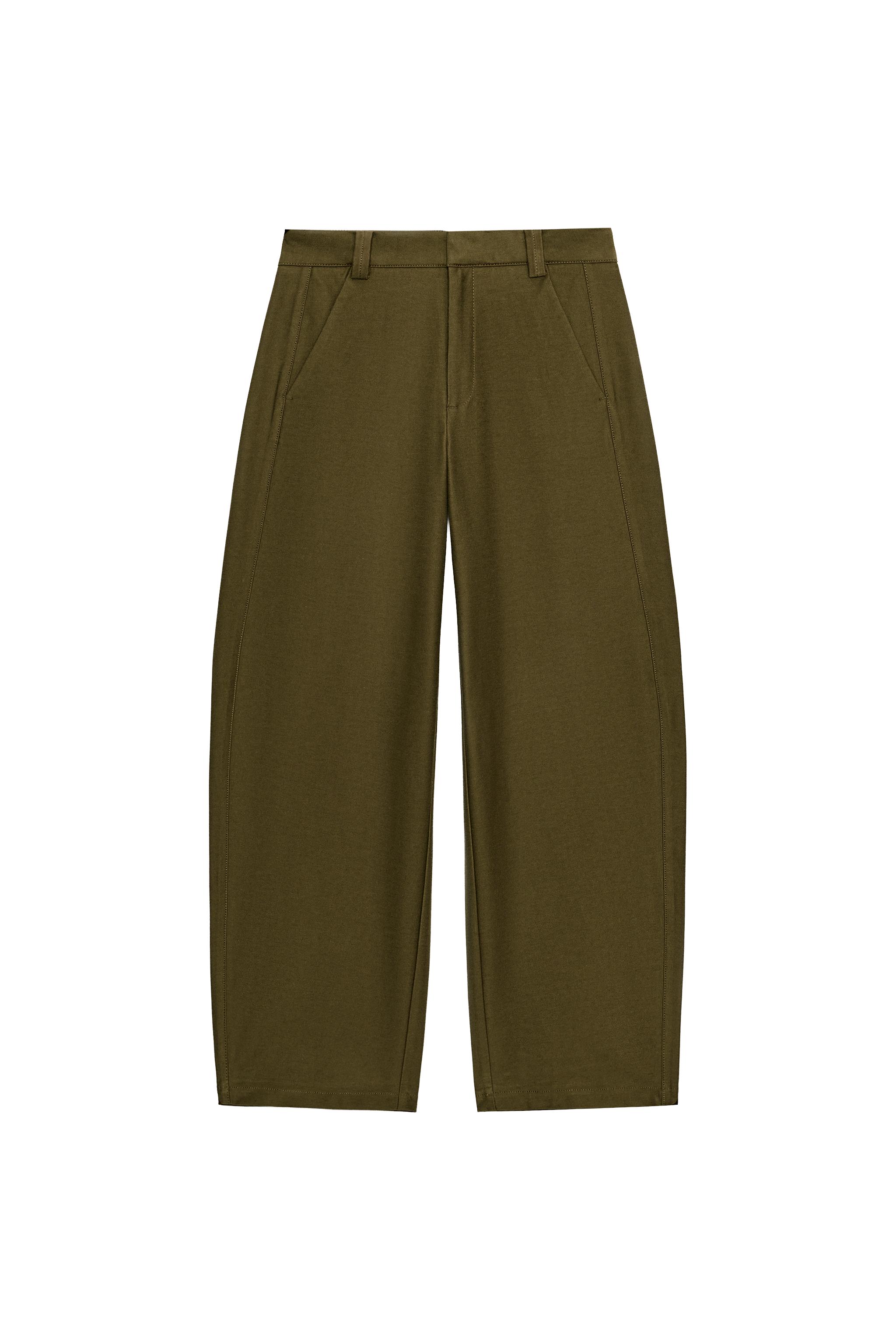 Zara Khakifarvede bukser med brede ben, Størrelse S / 36 — Secondhand ...