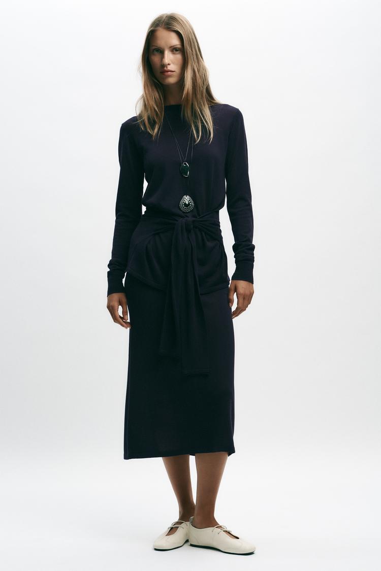 KNOT BASIC KNIT SWEATER - Zara product image