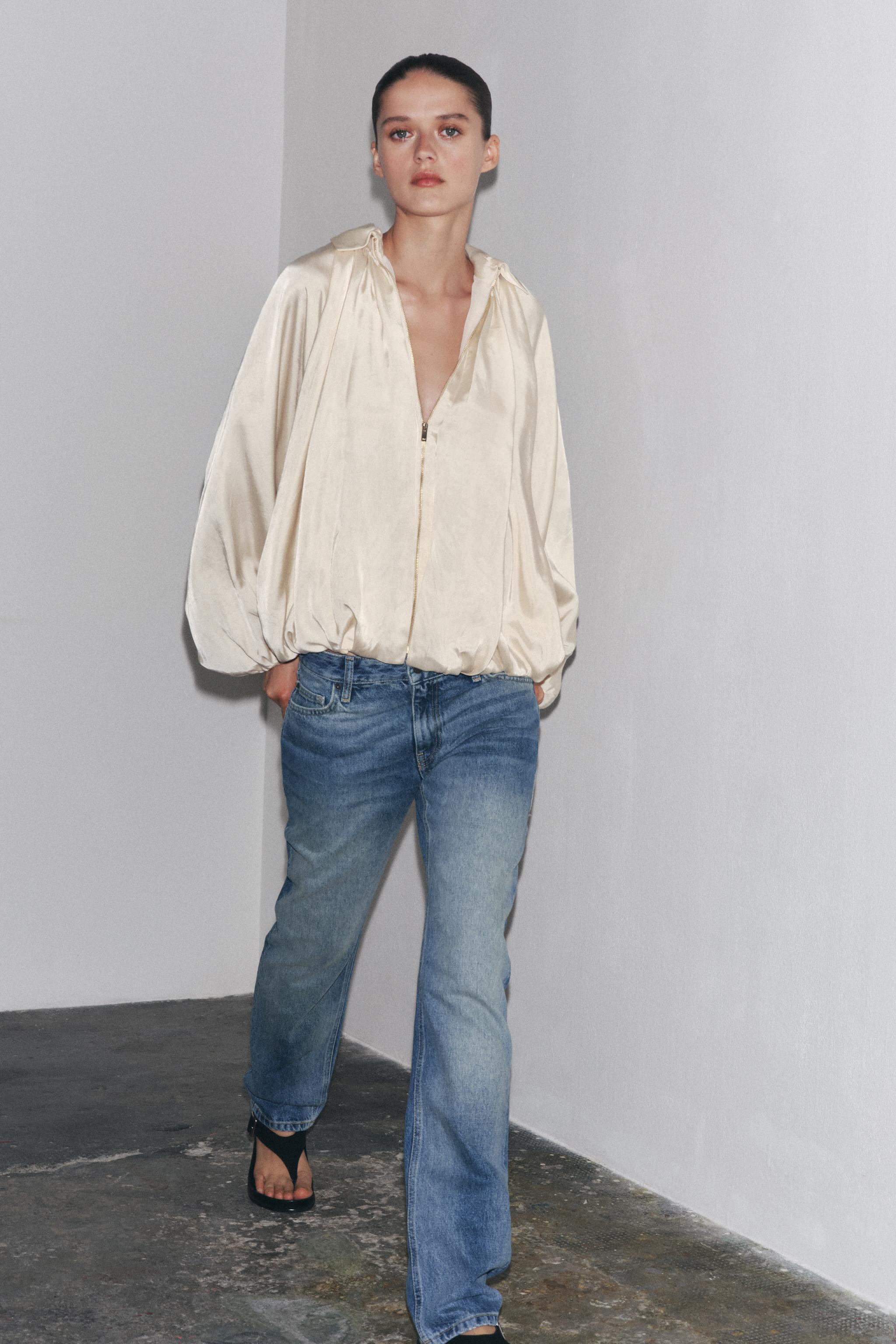 STRAIGHT CUT MID RISE JEANS ZW COLLECTION