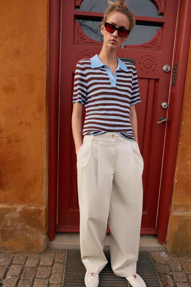 PLEATED BARREL PANTS - Zara product image