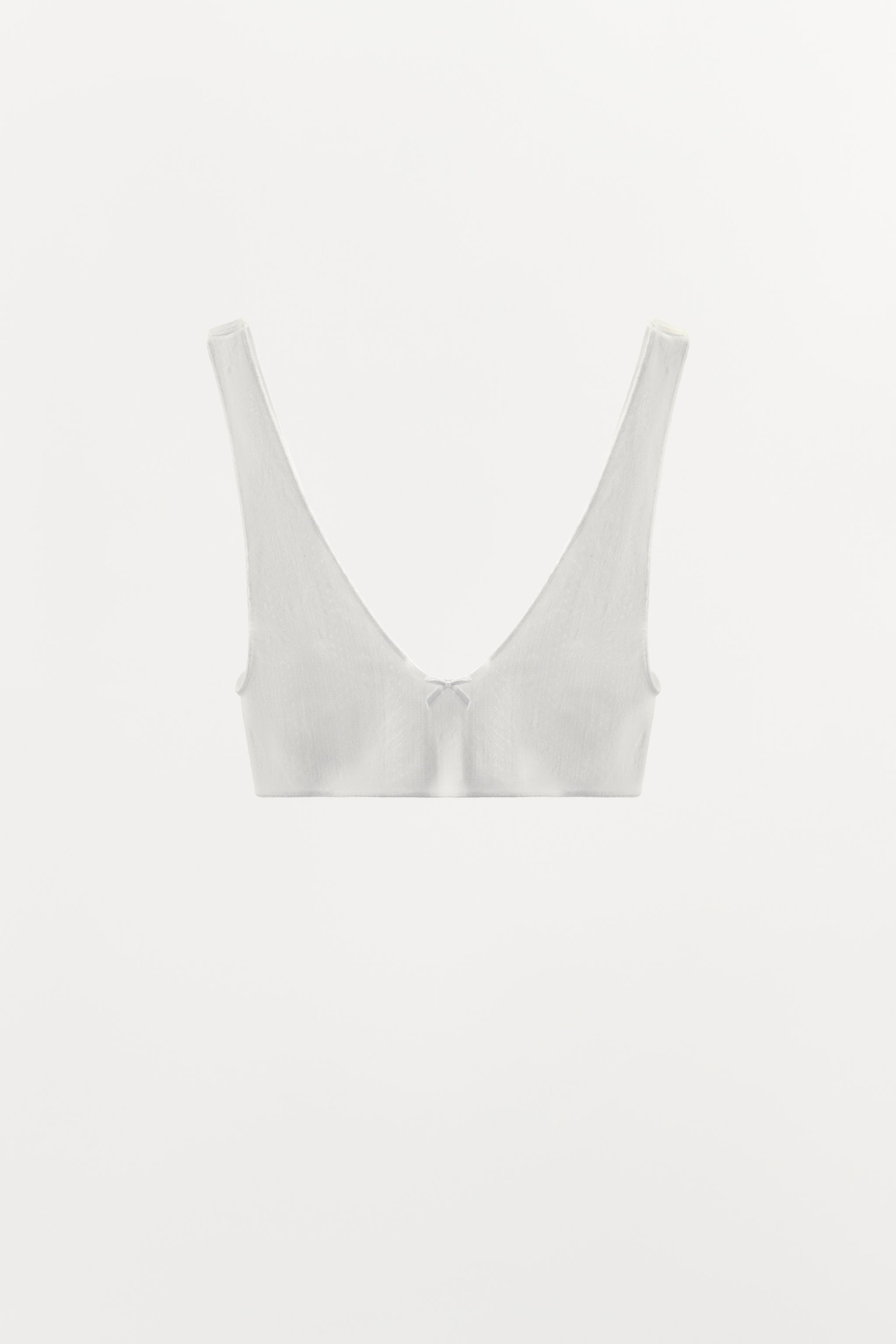 BRALETTE POINTELLE LACET SATINÉ