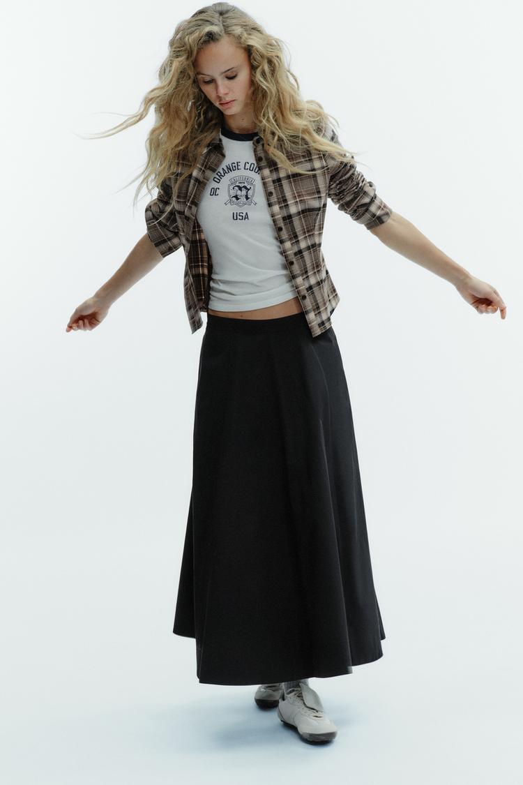 PLEATED MIDI SKIRT - Zara product image