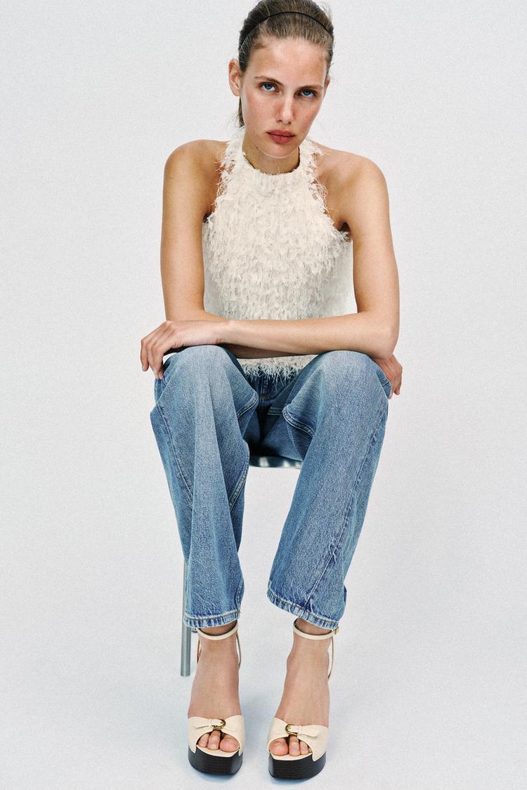 BUCKLED PLATFORM SANDALS - Zara product image