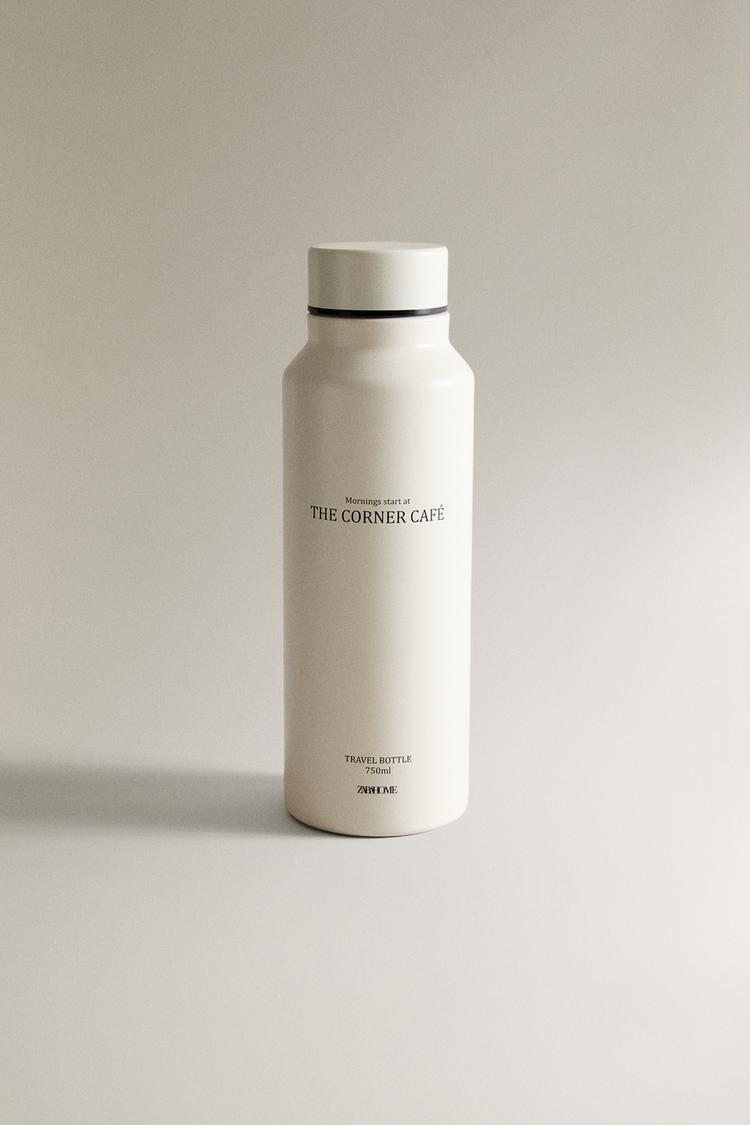 "THE CORNER CAFÉ" STAINLESS bottle - Zara product image