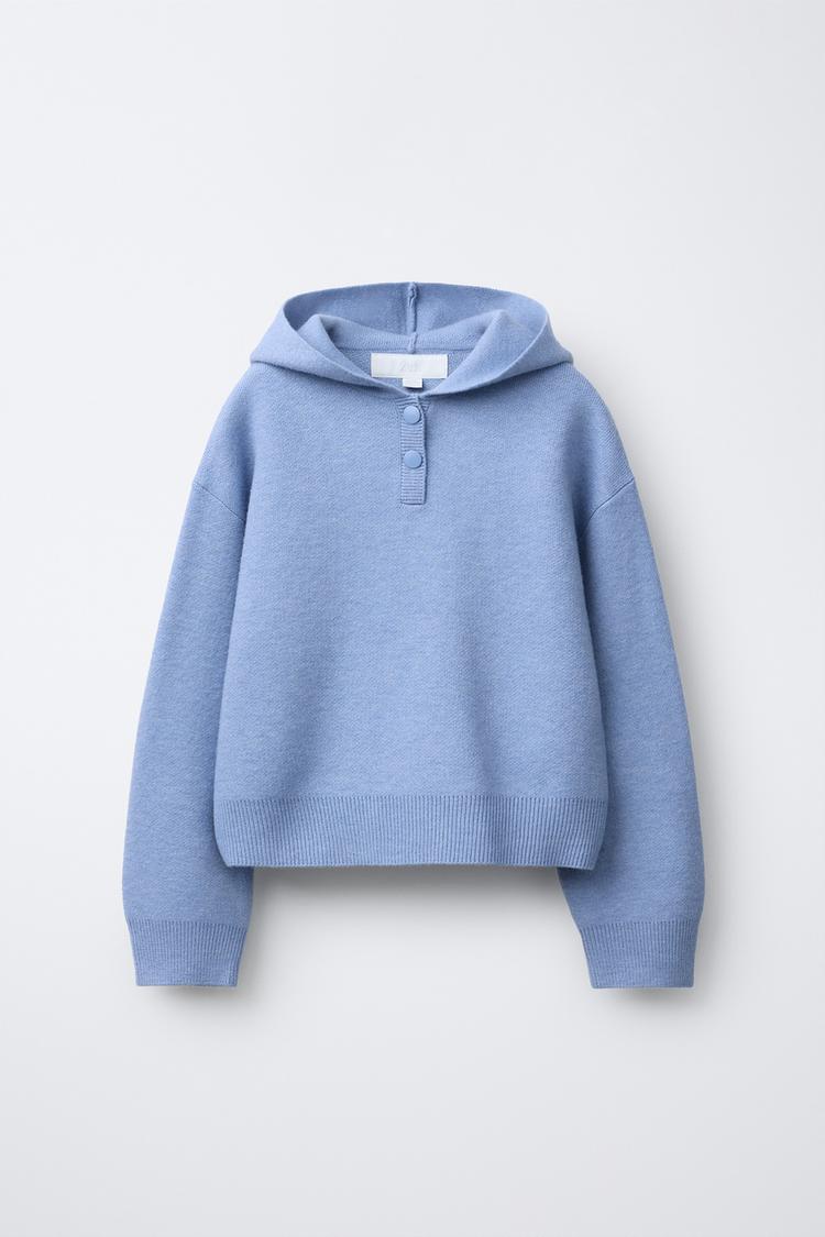 HOODED KNIT JUMPER - Zara product image