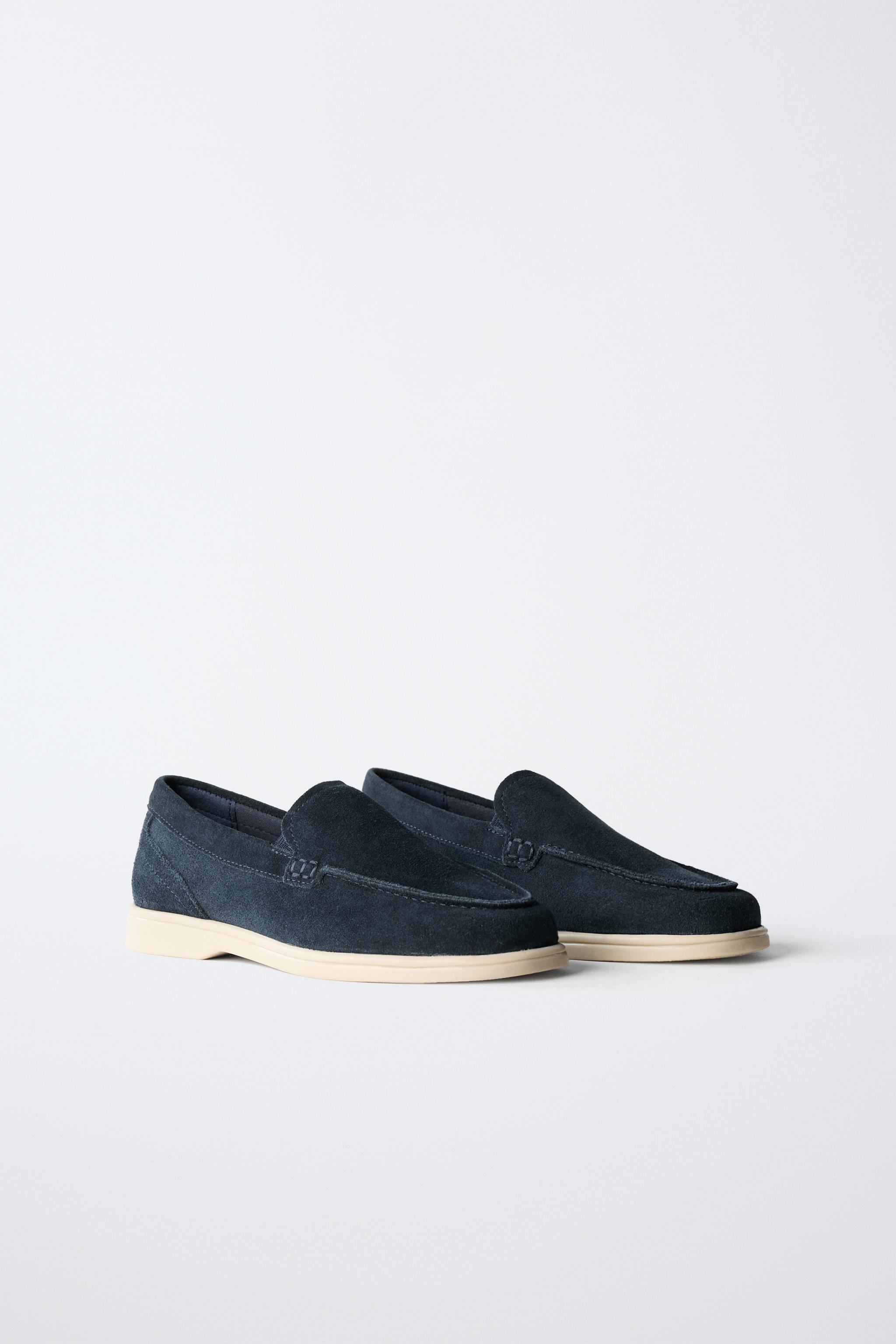 CHAUSSURES BATEAU EN CROÛTE DE CUIR