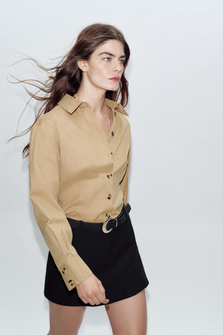 BELTED SPLIT SKIRT - Zara product image