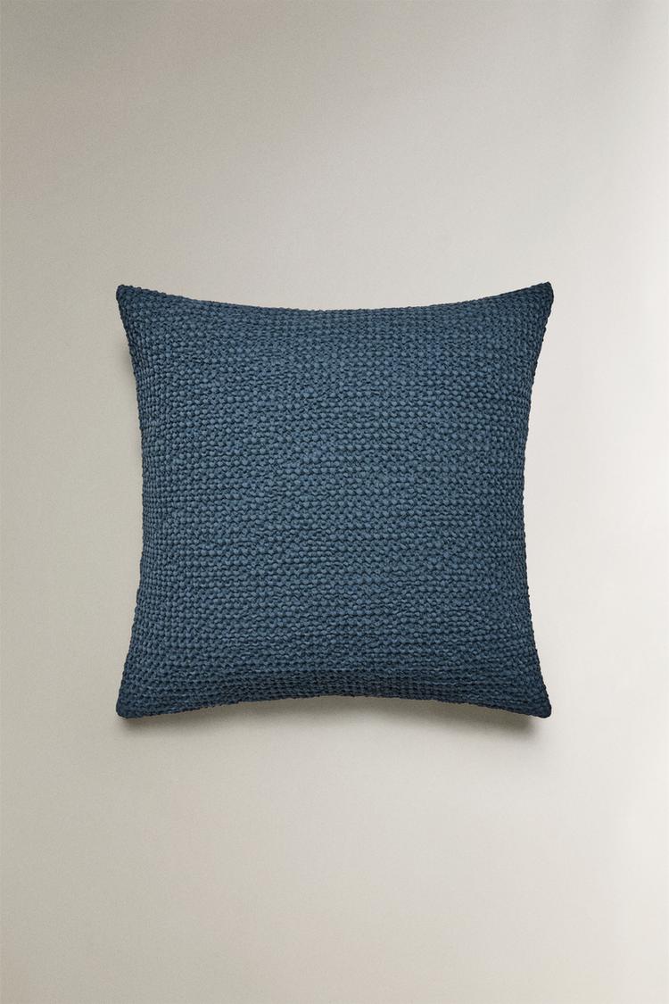 WAFFLE-KNIT THROW PILLOW COVER - Zara product image
