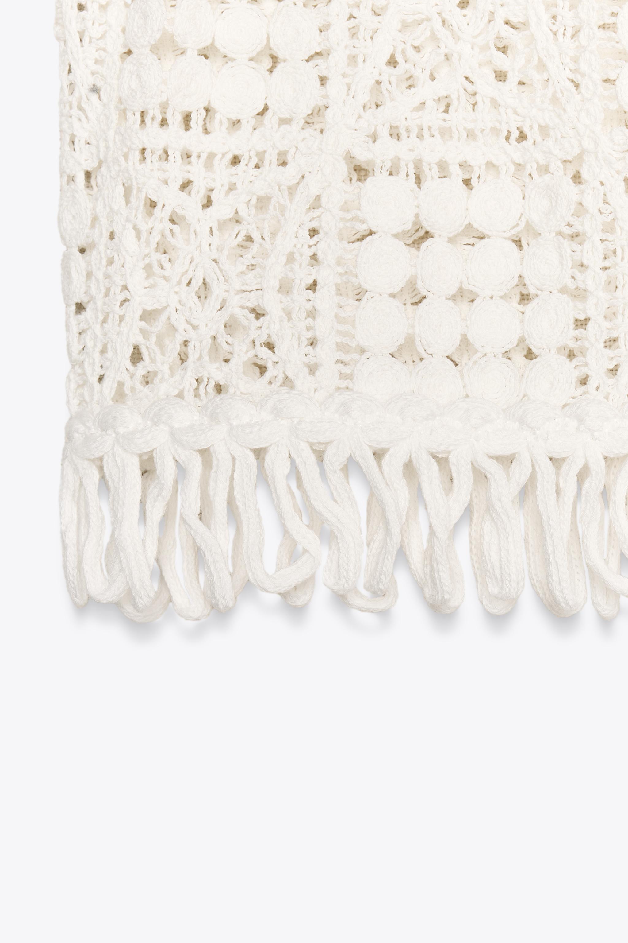 FRINGED MACRAMÉ VEST