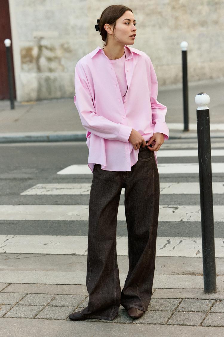OVERSIZED POPLIN SHIRT - Zara product image