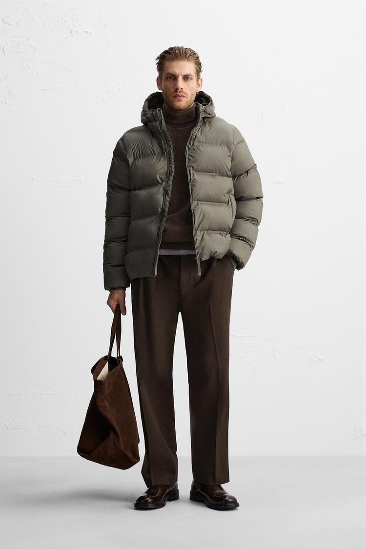 HOODED QUILTED JACKET