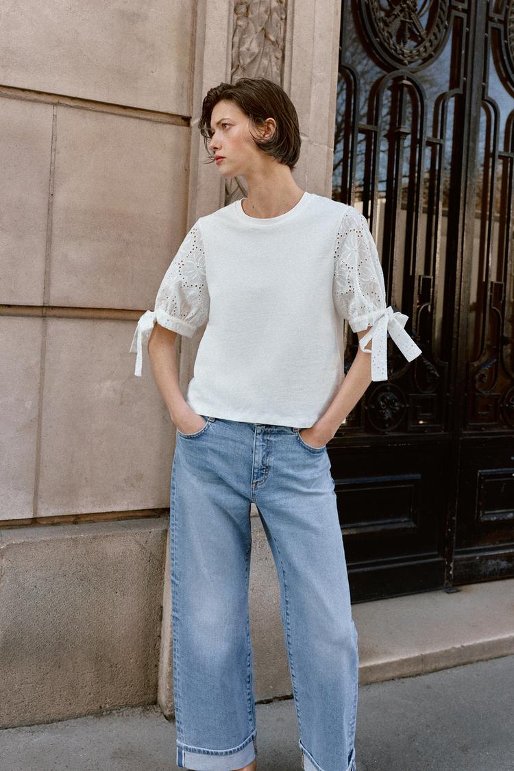 EMBROIDERED T-SHIRT - Zara product image