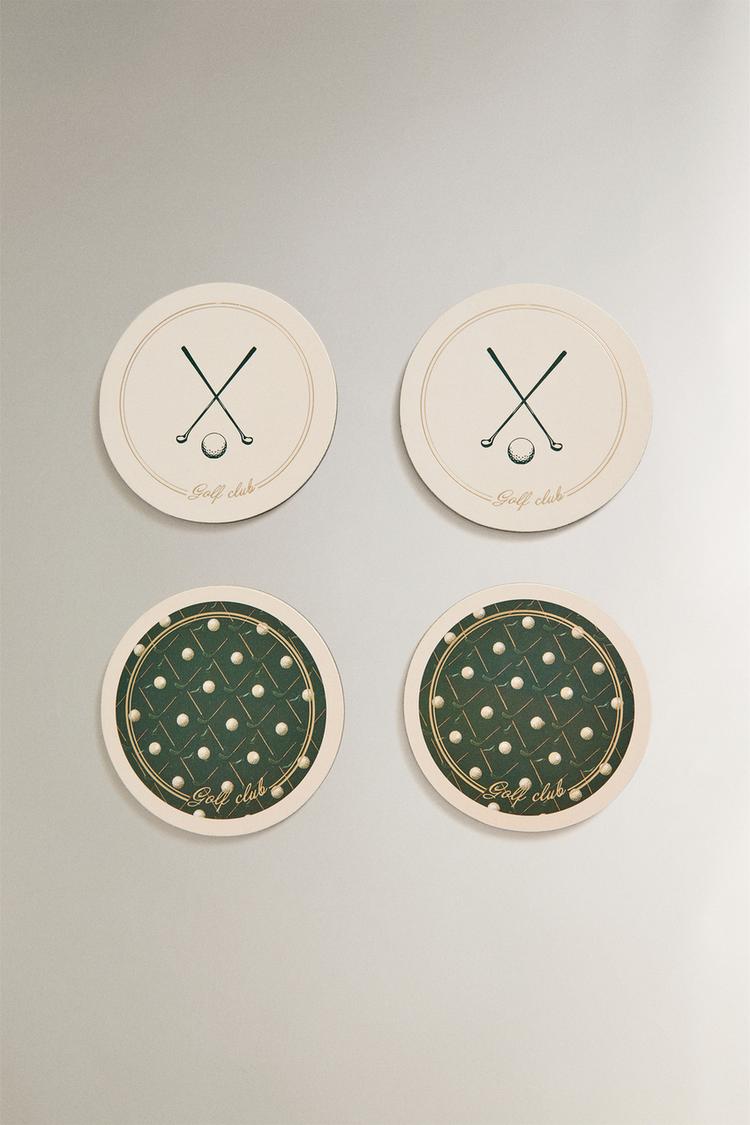 PACK OF GOLF CORK COASTERS (PACK OF 4) - Zara product image