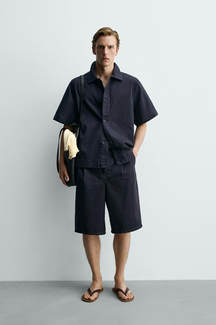 RELAXED FIT DENIM SHIRT - Zara product image