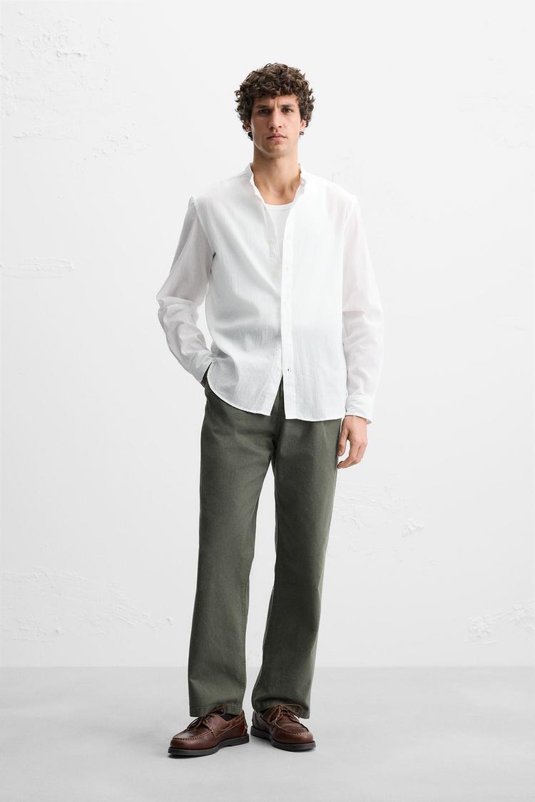 WRINKLED LOOK SHIRT