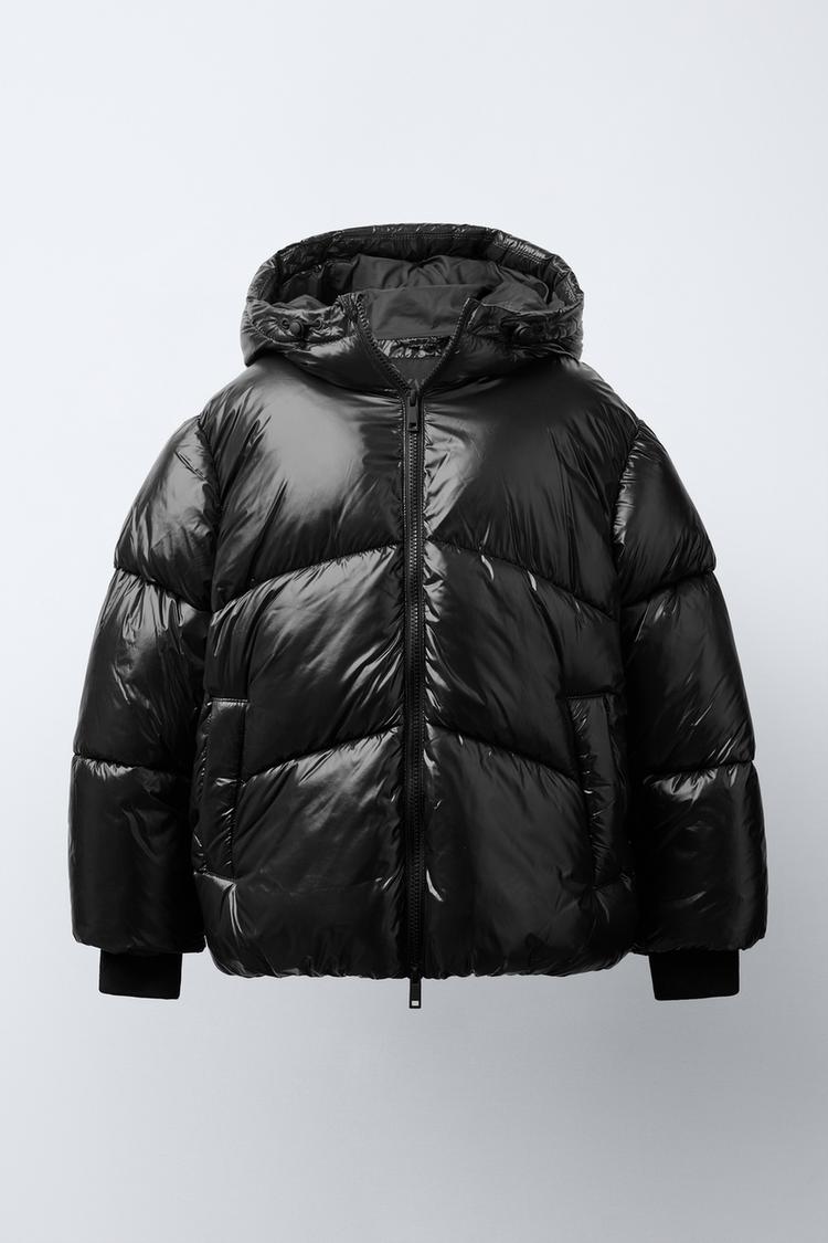HOODED WATER REPELLENT PUFFER COAT - Zara product image