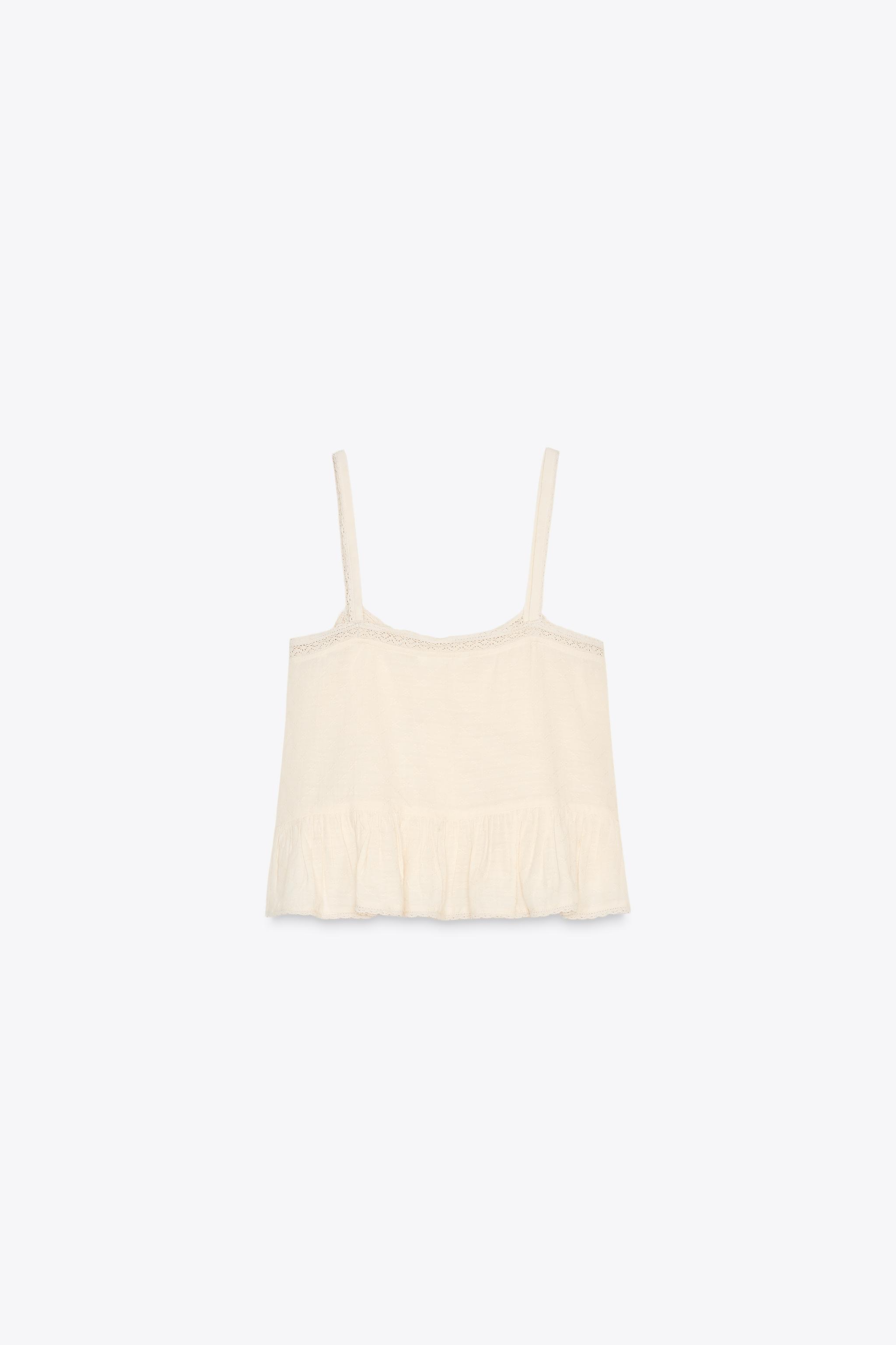 EMBROIDERED LACE TOP