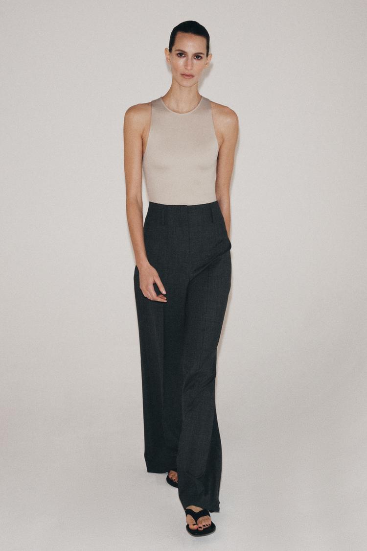 POLYAMIDE HALTER BODYSUIT - Zara product image