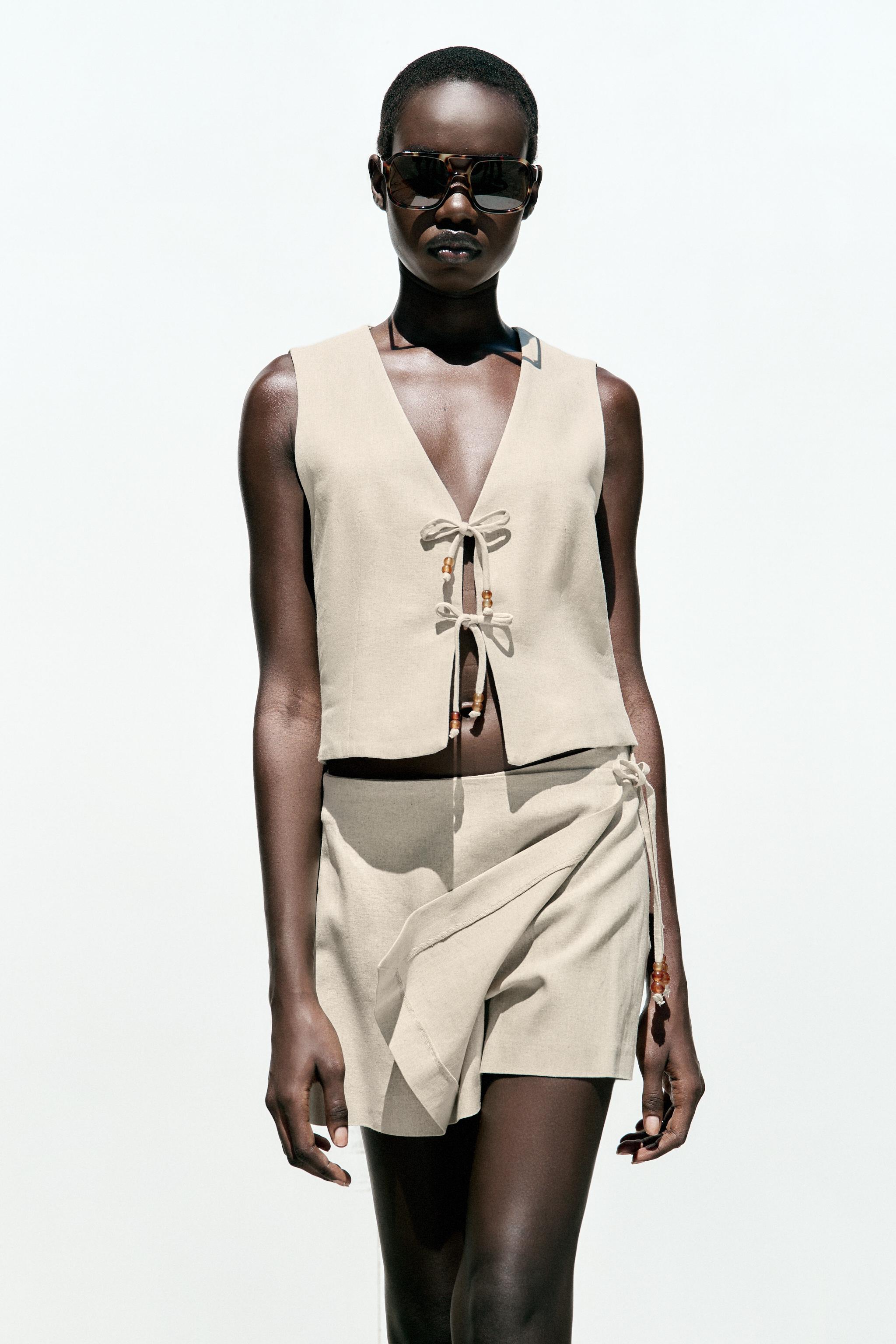 GILET AVEC LIN FANTAISIE