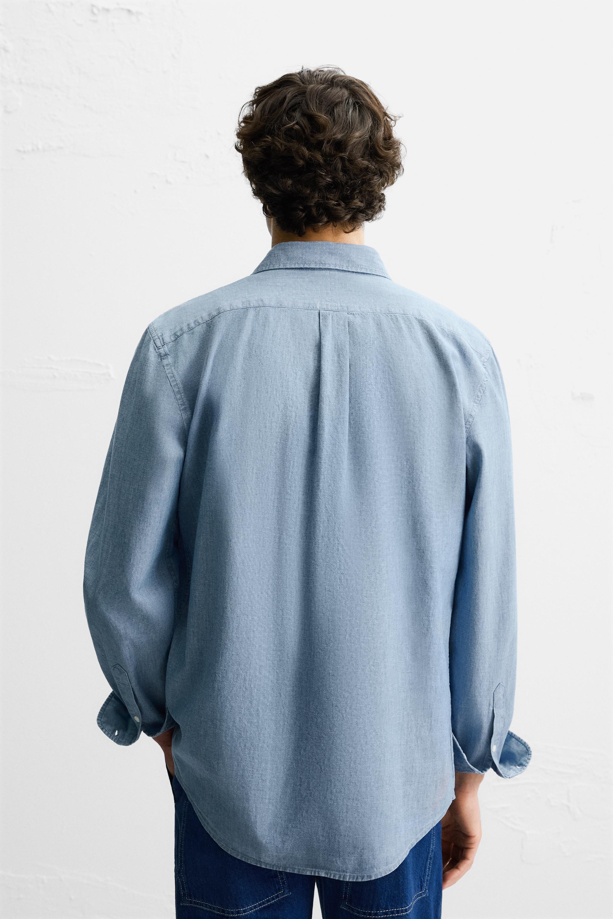 CHEMISE STRUCTURE CHAMBRAY