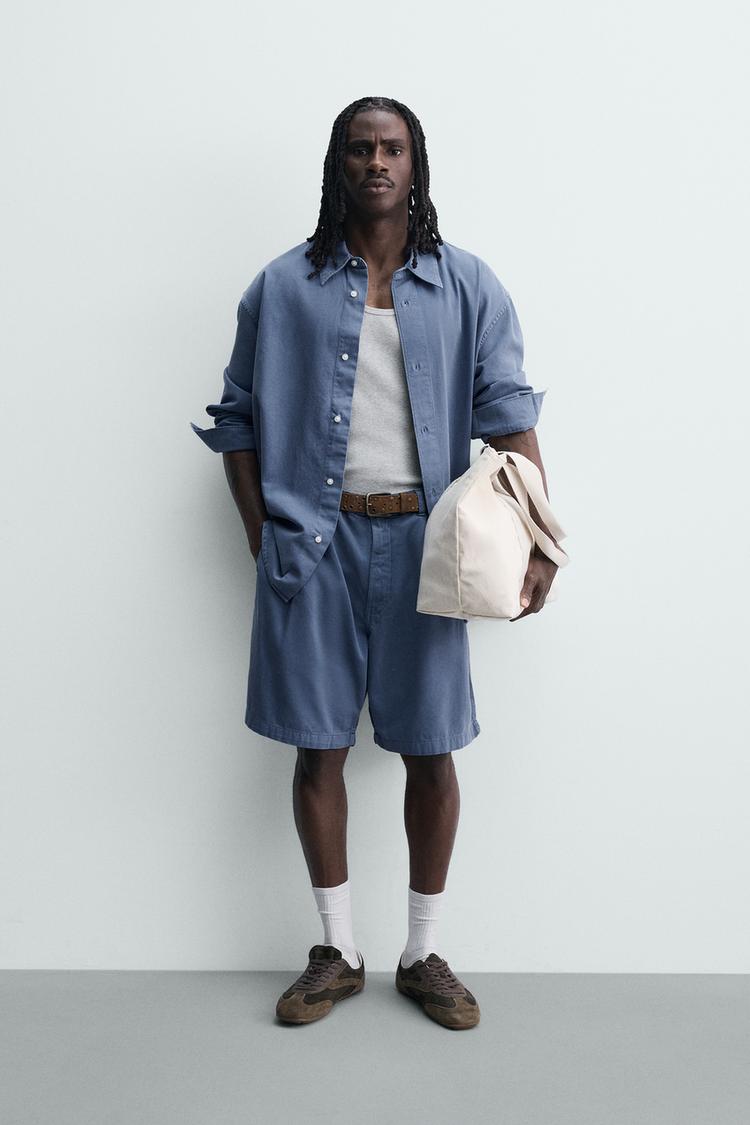 WASHED RELAXED FIT SHIRT - Zara product image