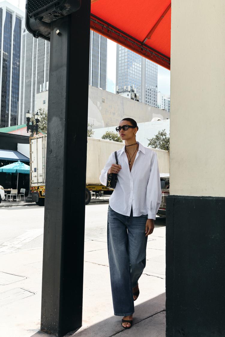 STRIPED COTTON SHIRT - Zara product image