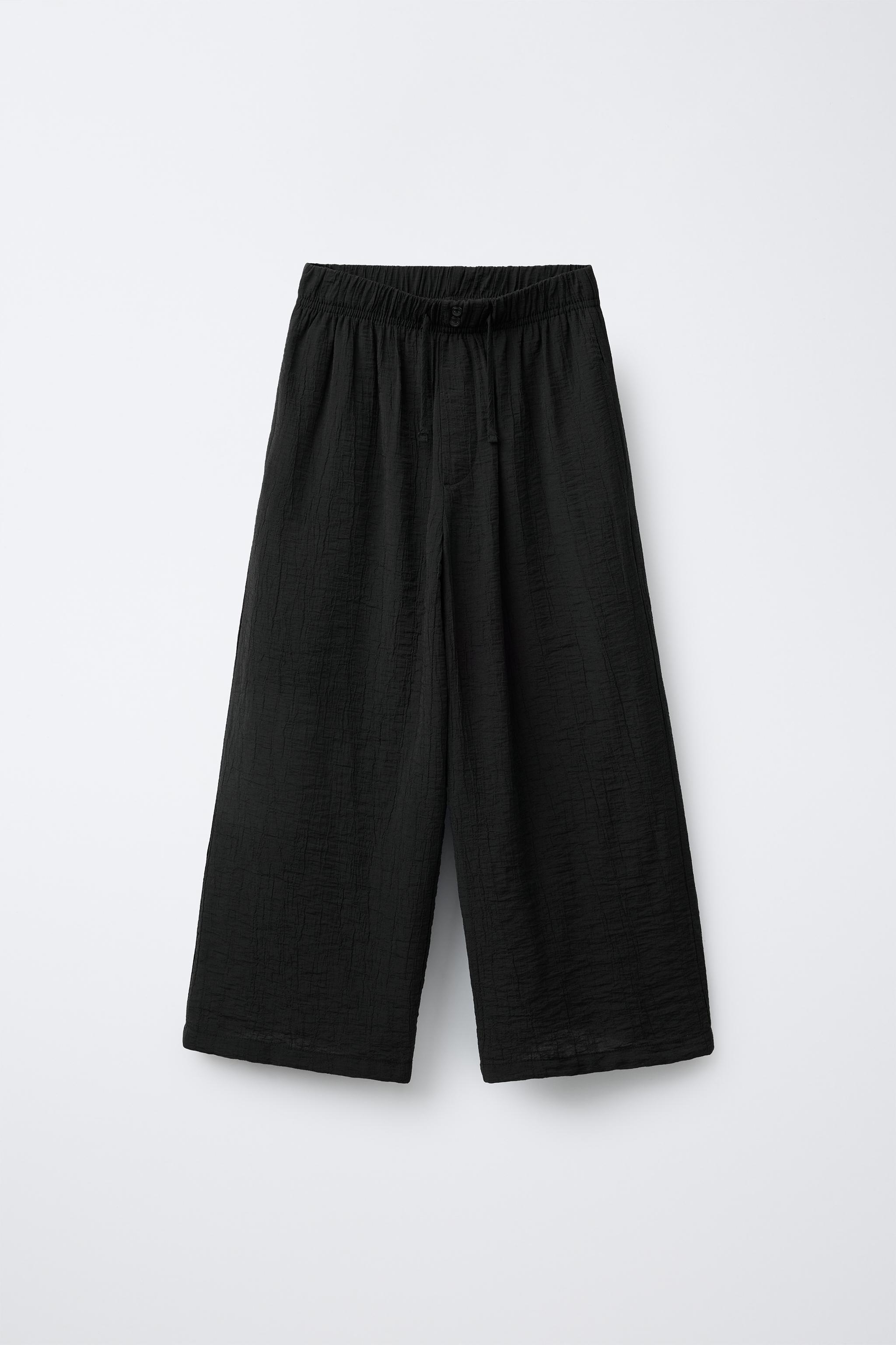 WRINKLED EFFECT PANTS