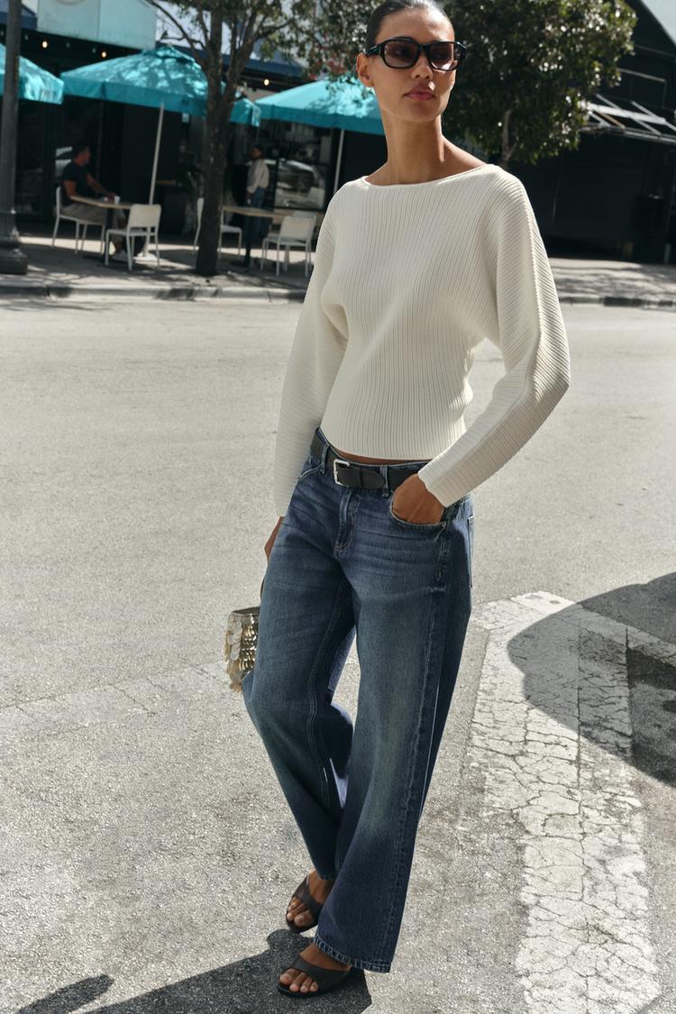 RIB KNIT FULL SLEEVE JUMPER - Zara product image
