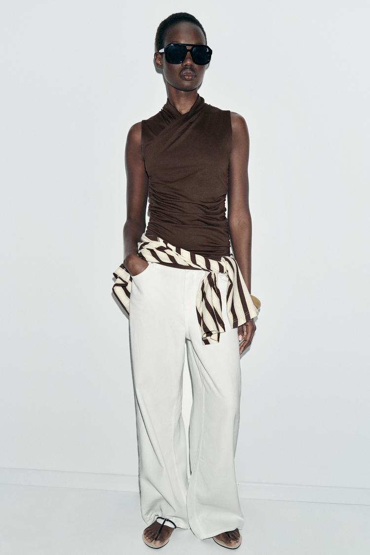 DRAPED RUCHED TOP - Zara product image
