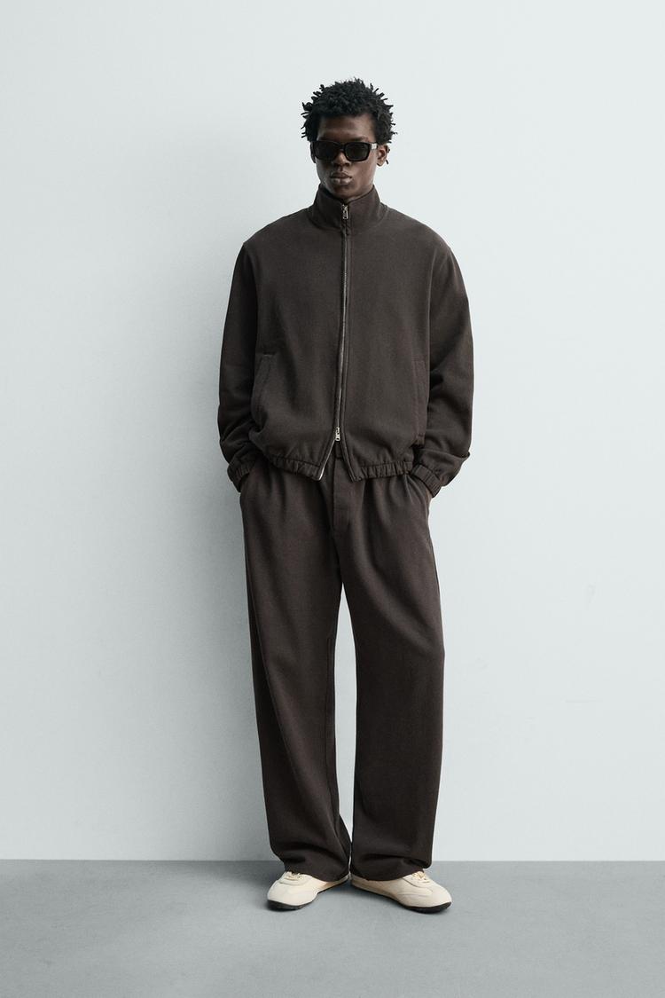 WASHED KNIT JOGGING PANTS - Zara product image
