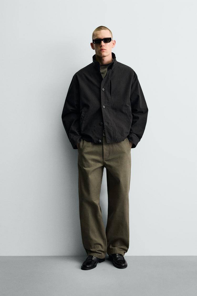 RELAXED FIT CHINO PANTS WITH BELT LOOPS - Zara product image