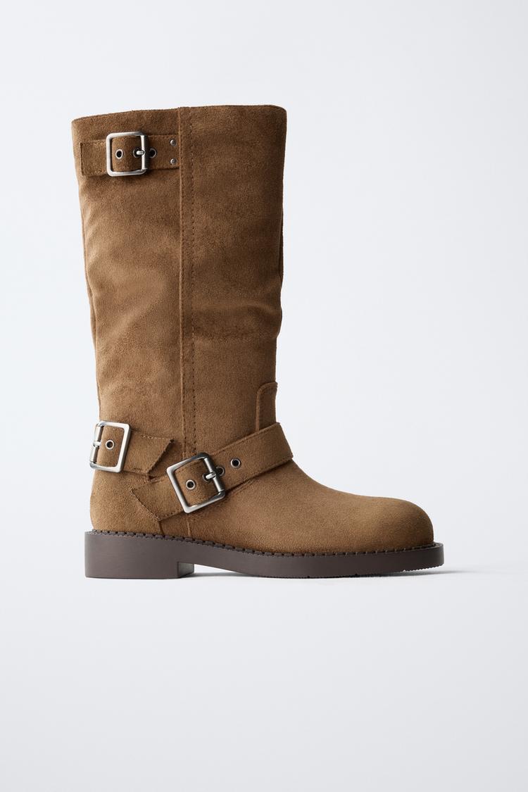 BUCKLED TALL BOOTS - Zara product image