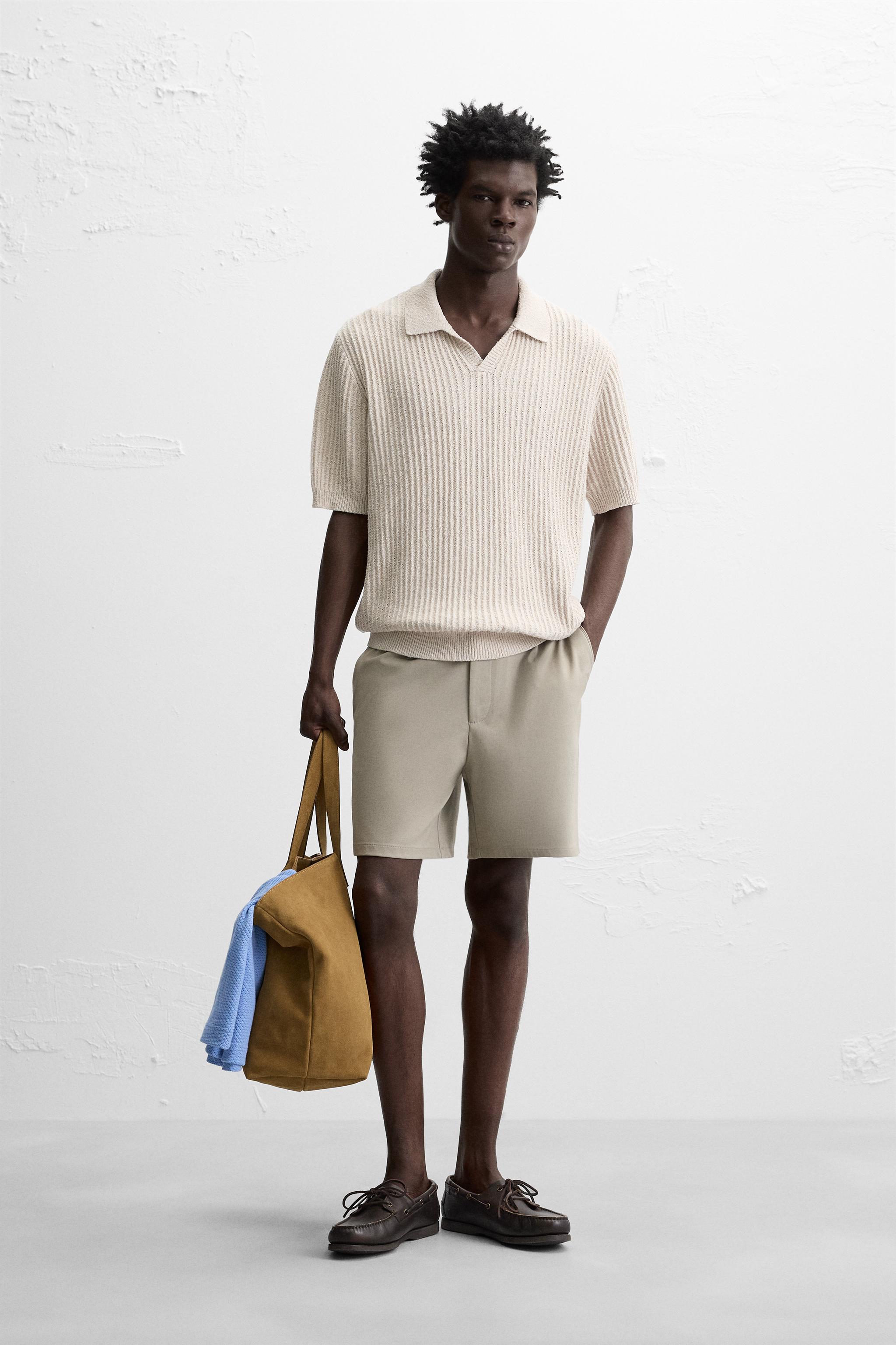 POLO EN MAILLE RUSTIQUE Côtelé