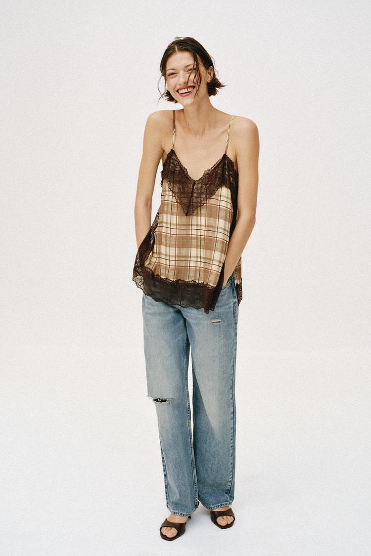 PLAID CAMISOLE - Zara product image