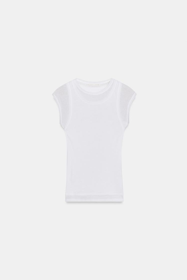 SUPIMA® DOUBLE EFFECT T-SHIRT - Zara product image