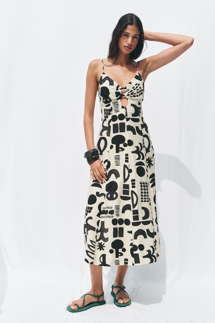 PRINTED CUT OUT DRESS